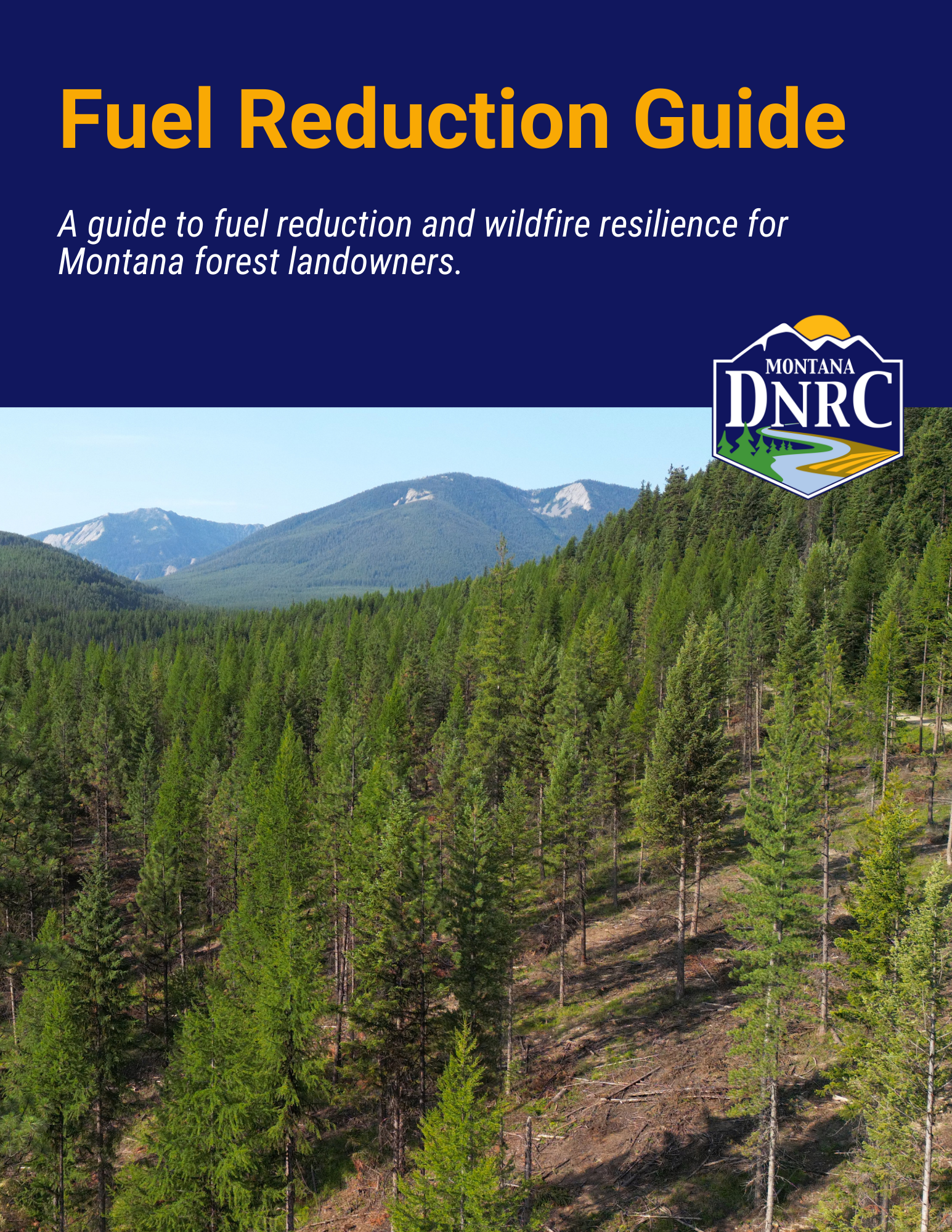 Front page with mountain landscape