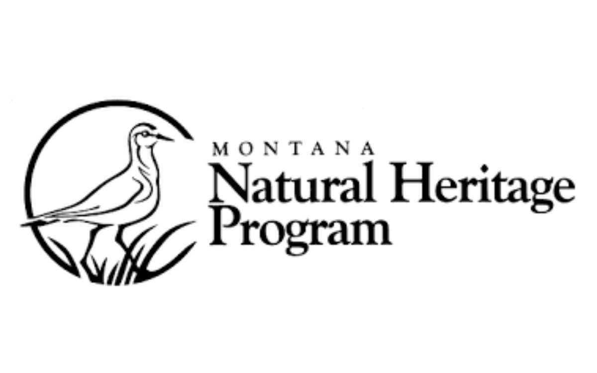 Montana natural heritage program logo with illustration of bird