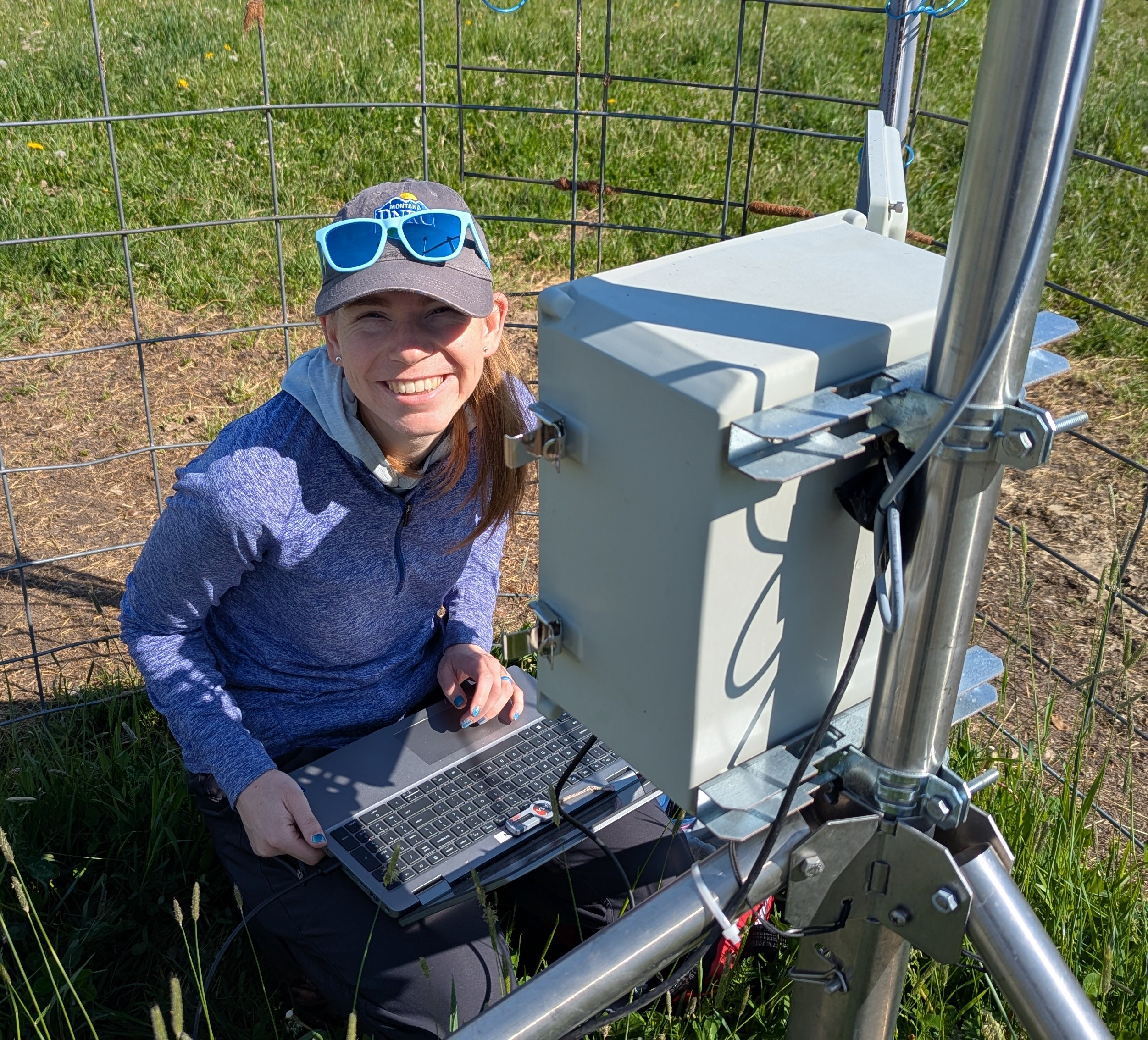 woman sitting near equipment