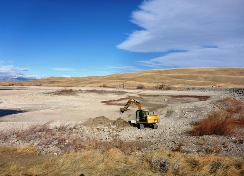 Ruby Spillway Construction